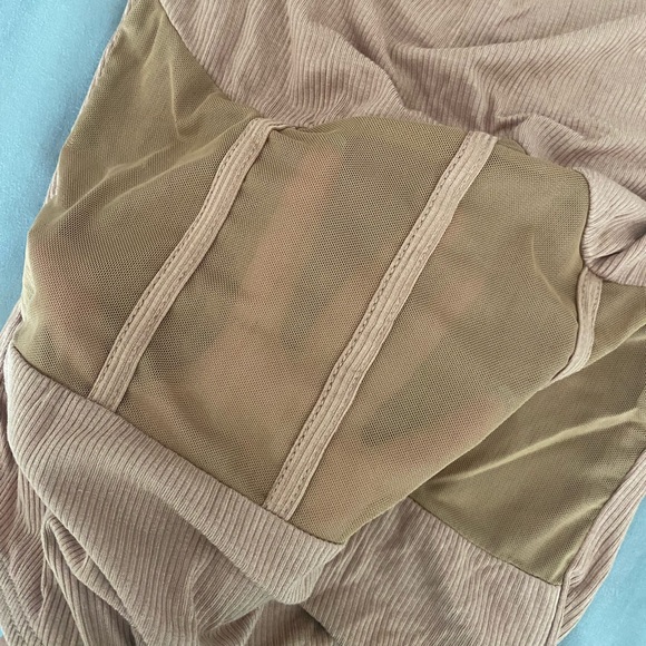 Stand Collar Mesh Insert Bodysuit - Picture 6 of 6